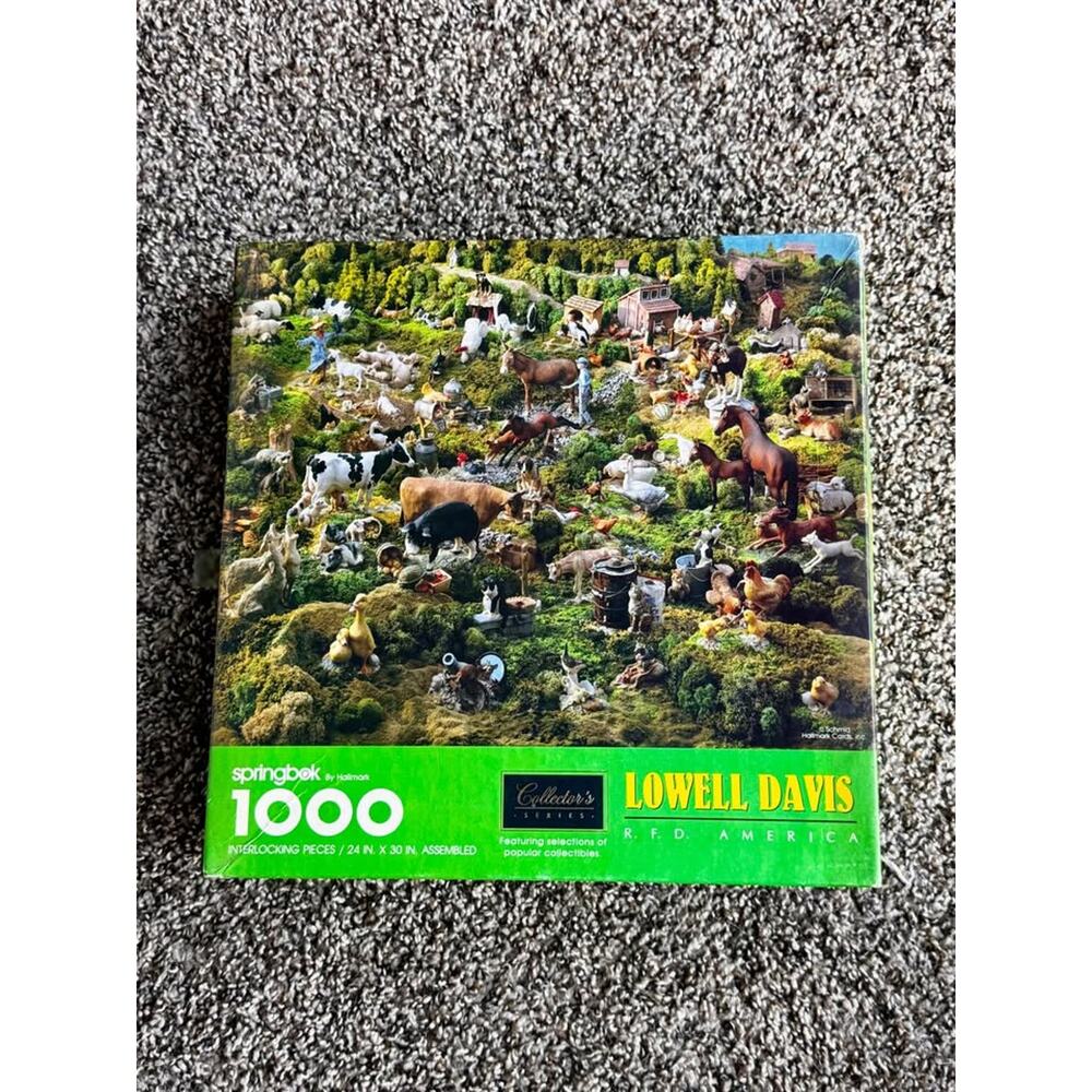 Springbok Lowell Davis R.F.D. America 1000 Piece Jigsaw Puzzle Collector’s Serie